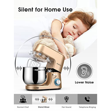 KUCCU 9.5 Qt Stand Mixer with 660W Power & Accessories