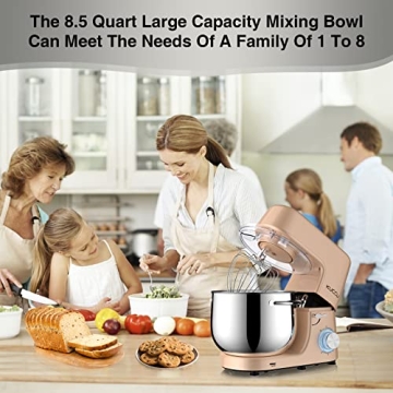 KUCCU 9.5 Qt Stand Mixer with 660W Power & Accessories