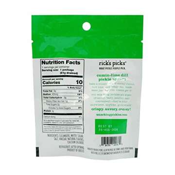 RICKS PICKS Cumin Lime Dill Snacking Pickle Spears, 2.2 OZ