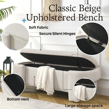 Wunlerlant 51.5" Ottoman with Large Storage Space