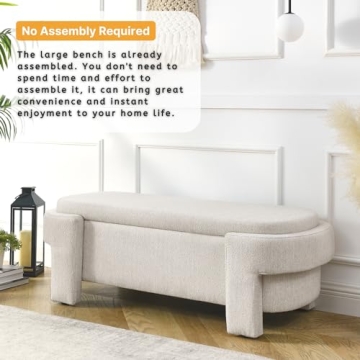 Wunlerlant 51.5" Ottoman with Large Storage Space