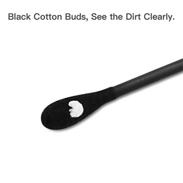Black Cotton Swabs for Beauty and Hygiene Needs