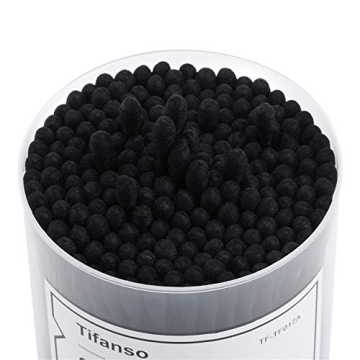 Black Cotton Swabs for Beauty and Hygiene Needs