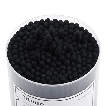 Black Cotton Swabs for Beauty and Hygiene Needs