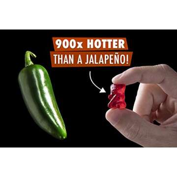 World's Hottest Candy Bundle - Fiery Gummy, Lollipop, Chocolate
