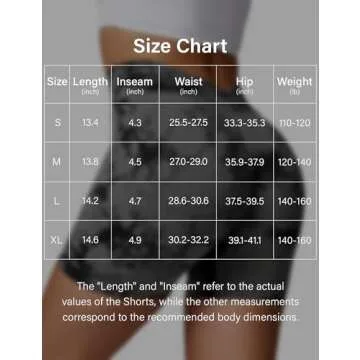 Stylish YEOREO Butt Lifting Workout Shorts for Women