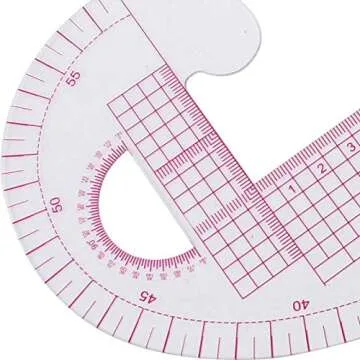 Kifdiifgoso 1PC Plastic French Curve Metric Sewing Ruler Measure for Dressmaking Tailor Grading Curve Rule Pattern Making Tool