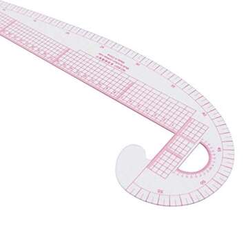 Kifdiifgoso 1PC Plastic French Curve Metric Sewing Ruler Measure for Dressmaking Tailor Grading Curve Rule Pattern Making Tool