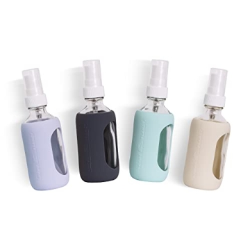 Savvy Planet 2oz Glass Spray Bottle Set with Sleeves - 4 Pack