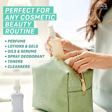 Savvy Planet 2oz Glass Spray Bottle Set with Sleeves - 4 Pack