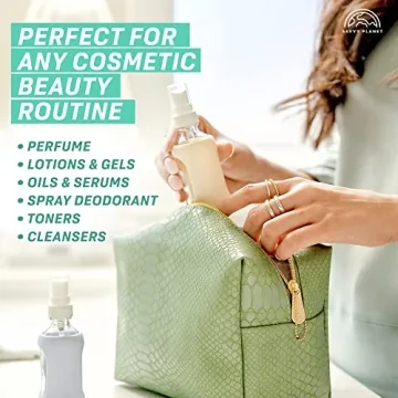 Savvy Planet 2oz Glass Spray Bottle Set with Sleeves - 4 Pack