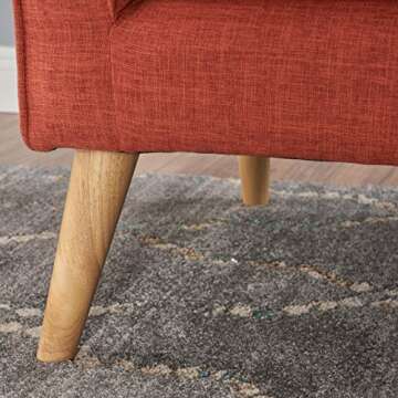 Christopher Knight Home Mariah Mid-Century Modern Loveseat, Muted Orange