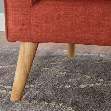 Christopher Knight Home Mariah Mid-Century Modern Loveseat, Muted Orange