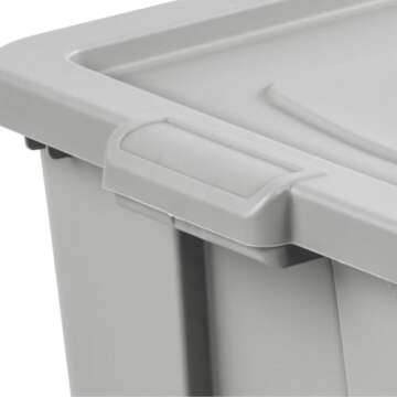 Durable Sterilite 4 Pack Tuff1 Storage Totes - 30 Gallon