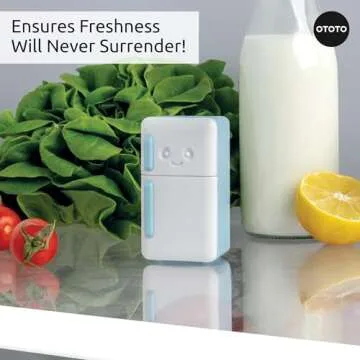 OTOTO Fridge Deodorizer - Refrigerator Deodorizer, Baking Soda Odor Absorber, Cute Kitchen Accessories, Baking Soda Container, Kitchen Gadgets (Fridge)