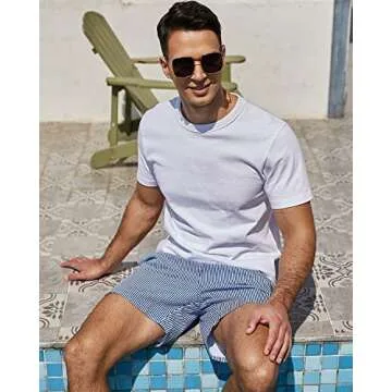 SILKWORLD Men's Board Shorts Quick Dry Swim Trunks