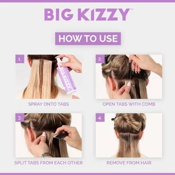 Big Kizzy Tape in Extension Remover System for Fast Results