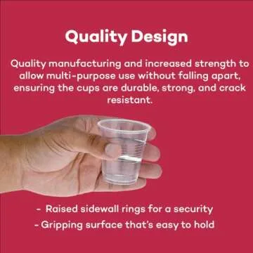 Dealmed 5 oz. Disposable Plastic Cups – 100% Recyclable Cups for Doctor's Offices, School Nurse's, Hospitals, at Home and More (Pack of 100)