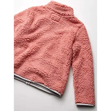 Amazon Essentials Girls' Sherpa Fleece Jacket - Mauve