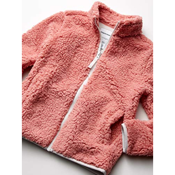 Amazon Essentials Girls' Sherpa Fleece Jacket - Mauve