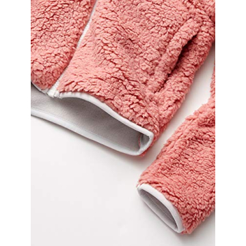 Amazon Essentials Girls' Sherpa Fleece Jacket - Mauve