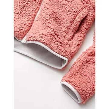 Amazon Essentials Girls' Sherpa Fleece Jacket - Mauve