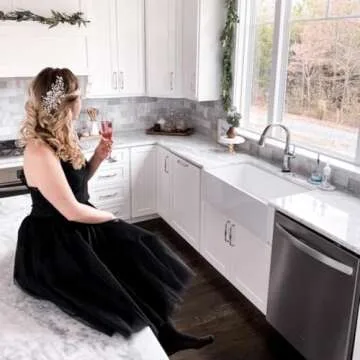 WDPL Women's A Line Short Knee Length Tutu Tulle Prom Party Skirt Small Black