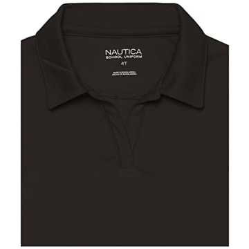 Nautica Girls' Polo Shirt - Moisture Wicking & Fade Resistant