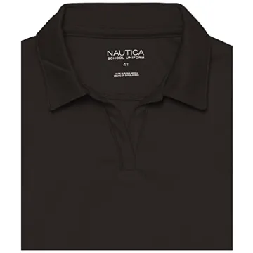 Nautica Girls' Polo Shirt - Moisture Wicking & Fade Resistant