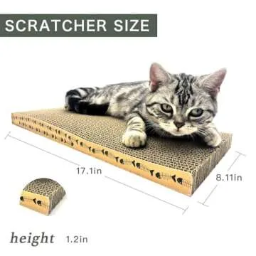 Durable Cat Scratcher Lounge Bed with Catnip - 3PCS