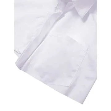 Stylish Remidoo Women's Asymmetrical Hem Blouse White XX-Large