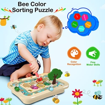 SmileBank Wooden Montessori Toys for 2-4 Year Olds