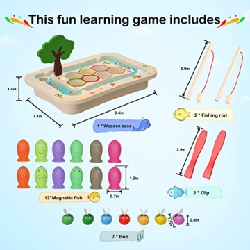 SmileBank Wooden Montessori Toys for 2-4 Year Olds