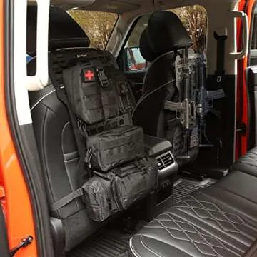 MAIKER Tactical Rigid Molle Insert Panels For Vehicles Car Seat Back Organizer Rifle Gun Rack Tactical Modular Storage Platform (2pcs, 21.6" H x 13" W)