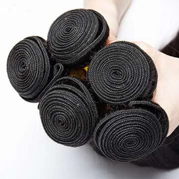 Body Wave 3 Bundles with Closure 100% Unprocessed Brazilian Body Wave Human Hair Weave with 4x4 Free Part Lace Closure Natural Color (20 22 24+18, Bundles with Closure)