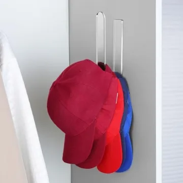 Daoun Hat Rack - Clear Adhesive Baseball Cap Organizer