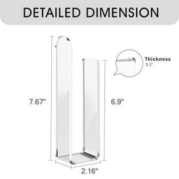 Daoun Hat Rack - Clear Adhesive Baseball Cap Organizer