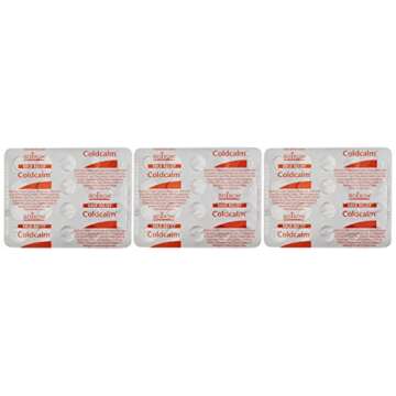 Boiron Coldcalm Cold Relief Medicine, 60 Tablets (Pack of 3). Quick-Dissolvin for Sneezing, Runny Nose, Nasal Congestion and Minor Sore Throat. Non-drowsy Cold Medicine, Natural Active Ingredients