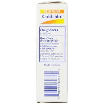 Boiron Coldcalm Cold Relief Medicine, 60 Tablets (Pack of 3). Quick-Dissolvin for Sneezing, Runny Nose, Nasal Congestion and Minor Sore Throat. Non-drowsy Cold Medicine, Natural Active Ingredients