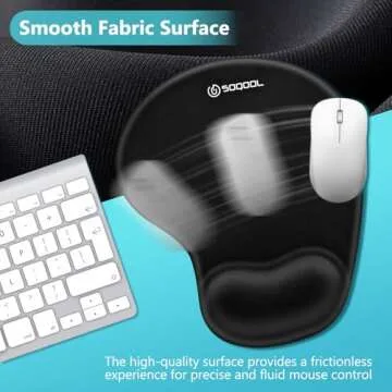 Soqool Ergonomic Mouse Pads with Gel Wrist Support
