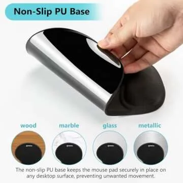 Soqool Ergonomic Mouse Pads with Gel Wrist Support