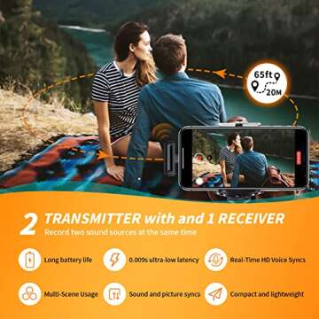 Wireless Lavalier Microphones for iPhone & iPad