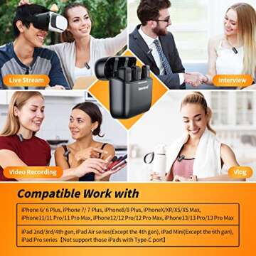 Wireless Lavalier Microphones for iPhone & iPad