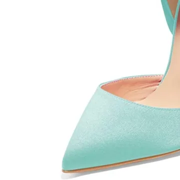 Elegant FSJ Women Strappy Ankle Wrap Sandals in Turquoise