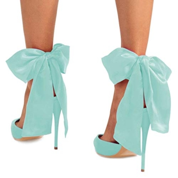 Elegant FSJ Women Strappy Ankle Wrap Sandals in Turquoise