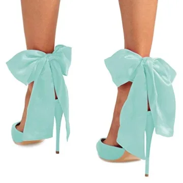 Elegant FSJ Women Strappy Ankle Wrap Sandals in Turquoise
