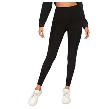Stylish Women's High Waist Yoga Leggings with Mesh Panel