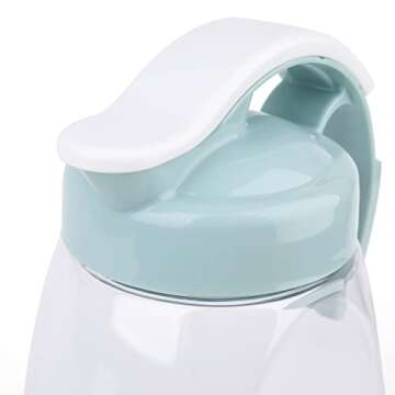 Frcctre 2 Pack Plastic Water Pitcher with Lid, 74 Oz Clear Airtight Beverage Pitcher Juice Container Water Carafe Fridge Jug for Juice, Coffee, Iced Tea, Lemonade, Heat Resistant & Shatter-proof