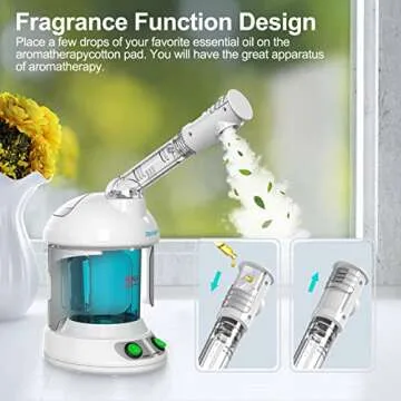 DENFANY Facial Steamer - 35 Minutes of Comfort Steam