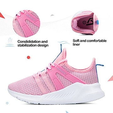 RUNSIDE Kids Lightweight Athletic Sneakers for All Ages